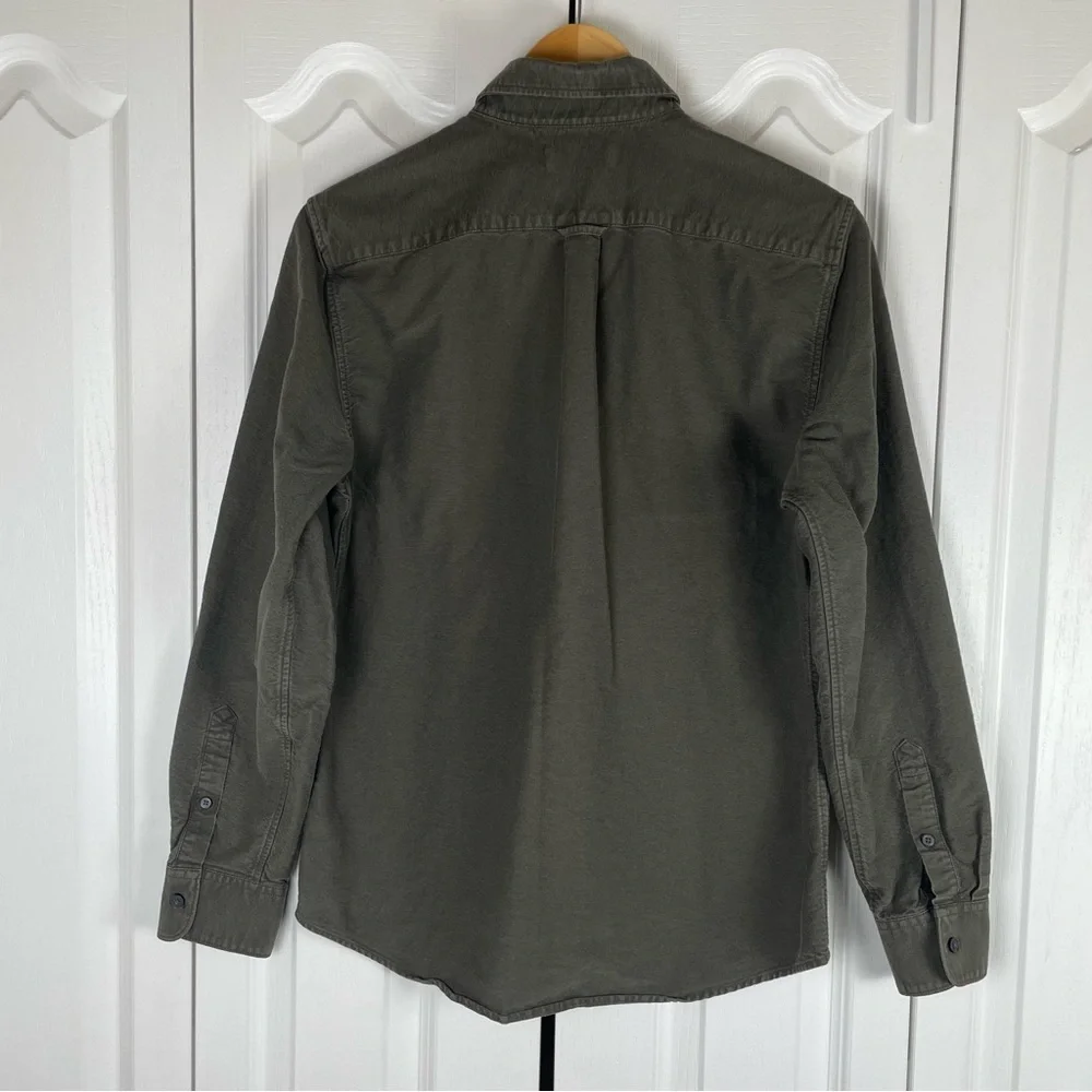 Everlane Oxford Poplin Button Up Long Sleeve Shirt Men’s M Green Classic Cotton - Picture 6 of 13